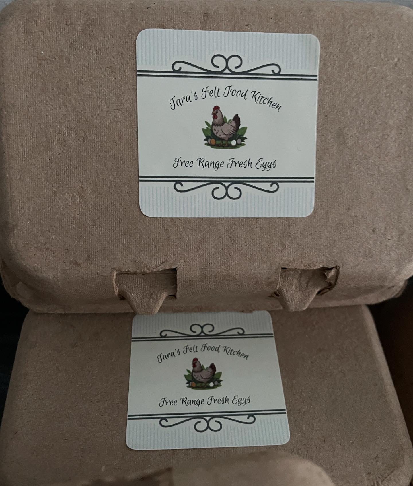 Felt egg carton sets