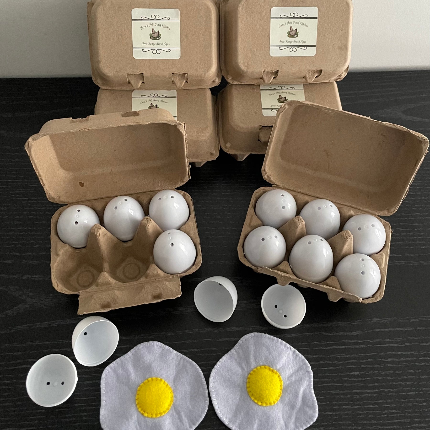 Felt egg carton sets