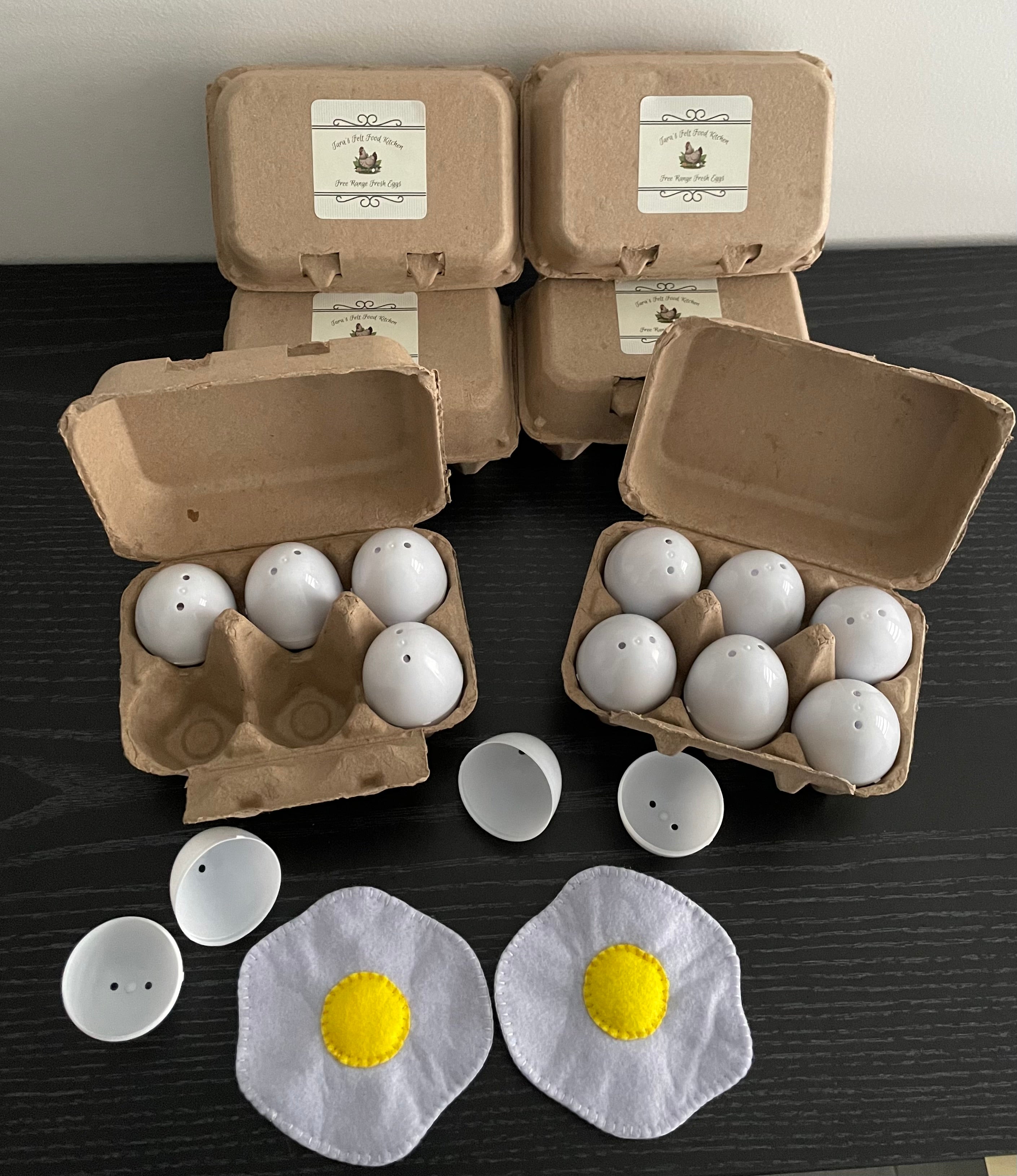 Felt egg carton sets