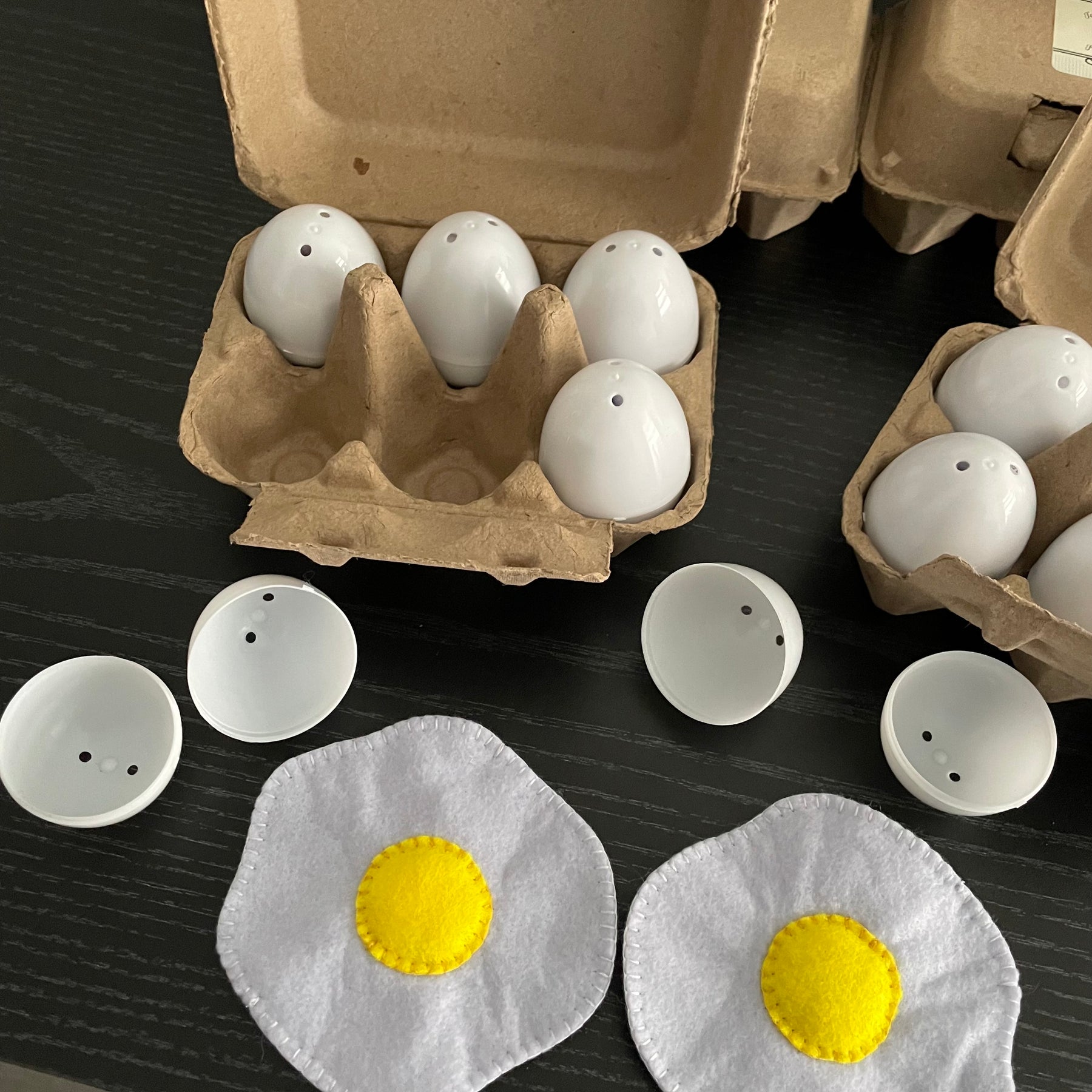 Felt egg carton sets