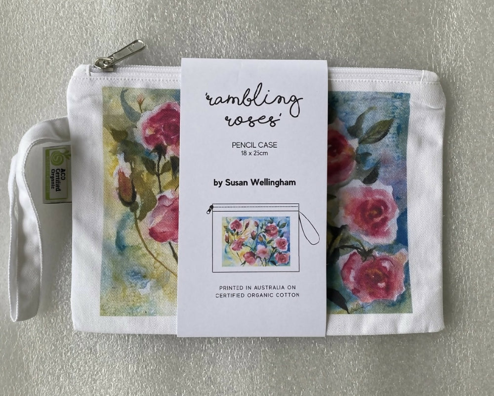 ‘Rambling Roses’ Pencil Case/Clutch