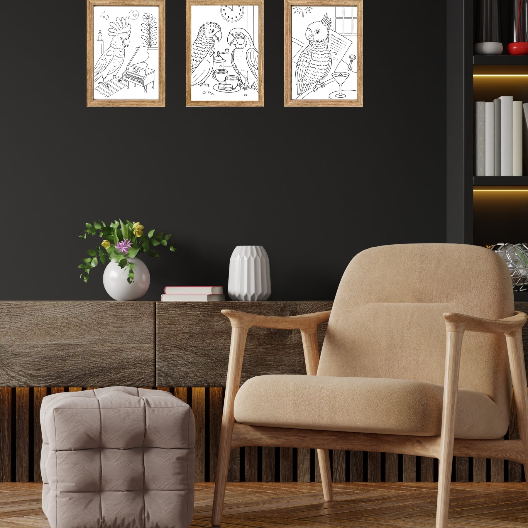 Framed A4 Bird Wall Art Print