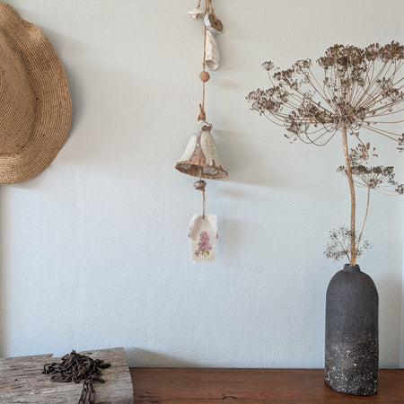 Contemporary Hanging Wall Art - Ceramic Bells, Chimes, Beads