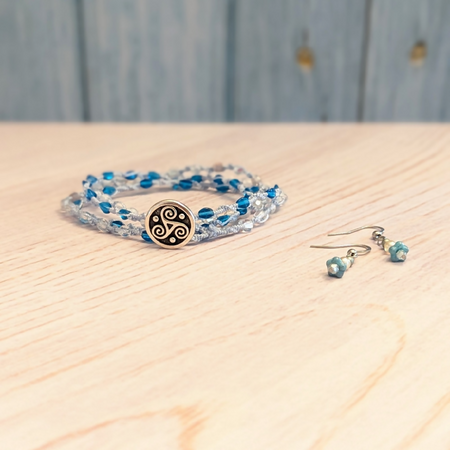 Interconnectedness, love, and friendship earrings and bracelet gift set