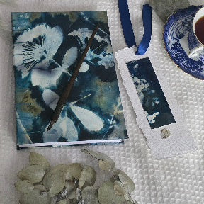 Handmade Coptic Stitched Journal – Botanical Original Art Cover