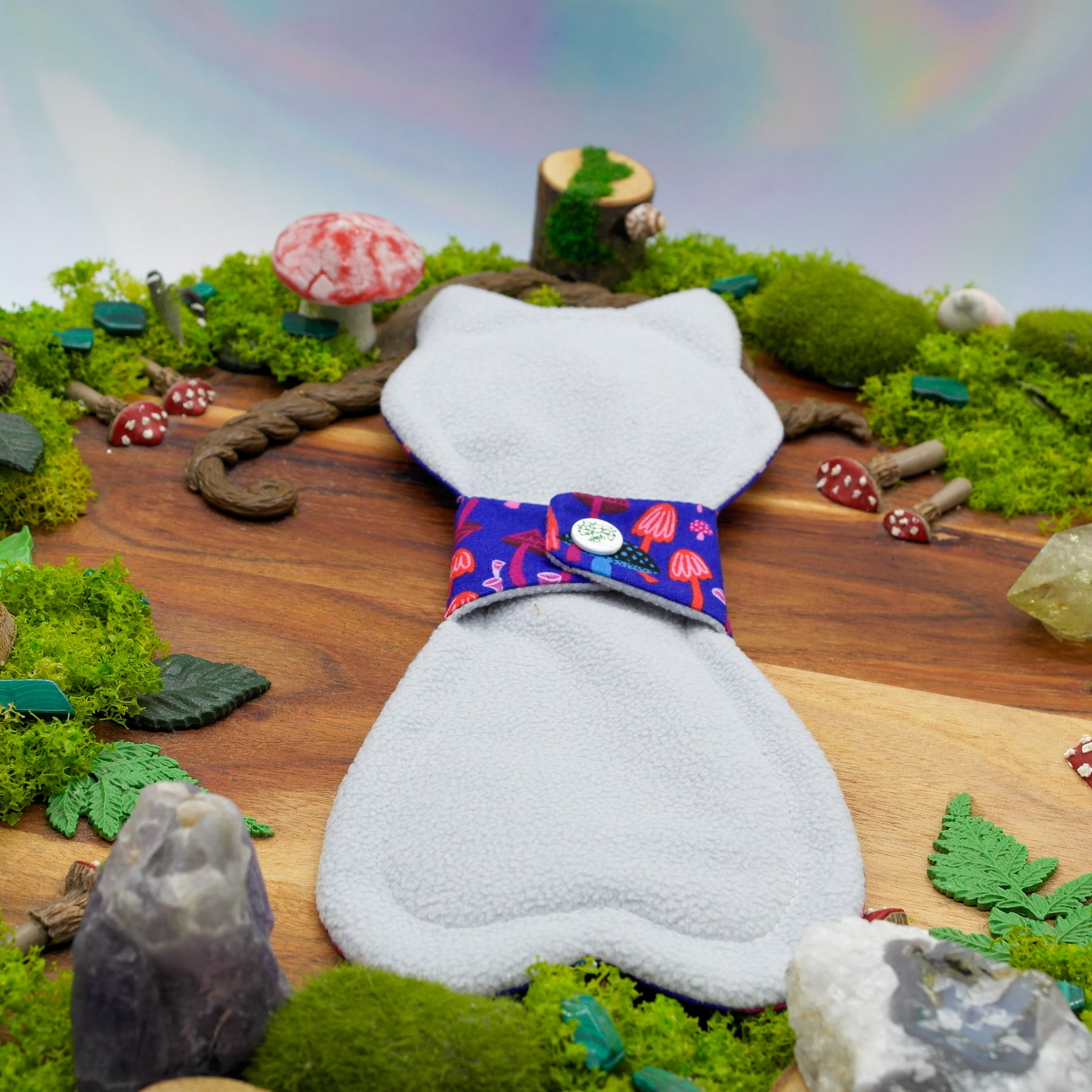 Reusable cloth pad 10" Moderate - Magic Mushroom