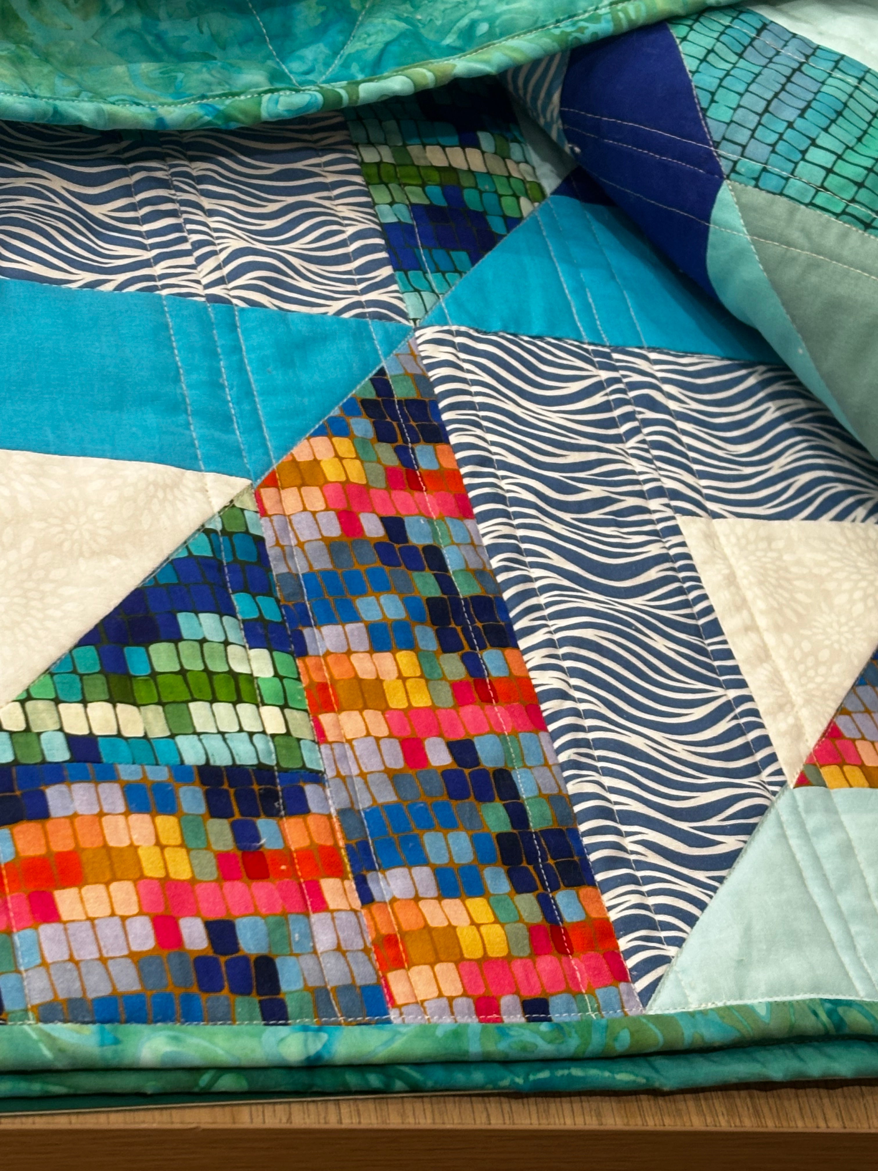 Custom queen quilt Heather