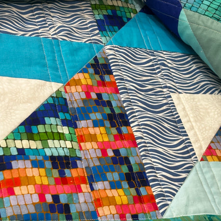 Custom queen quilt Heather