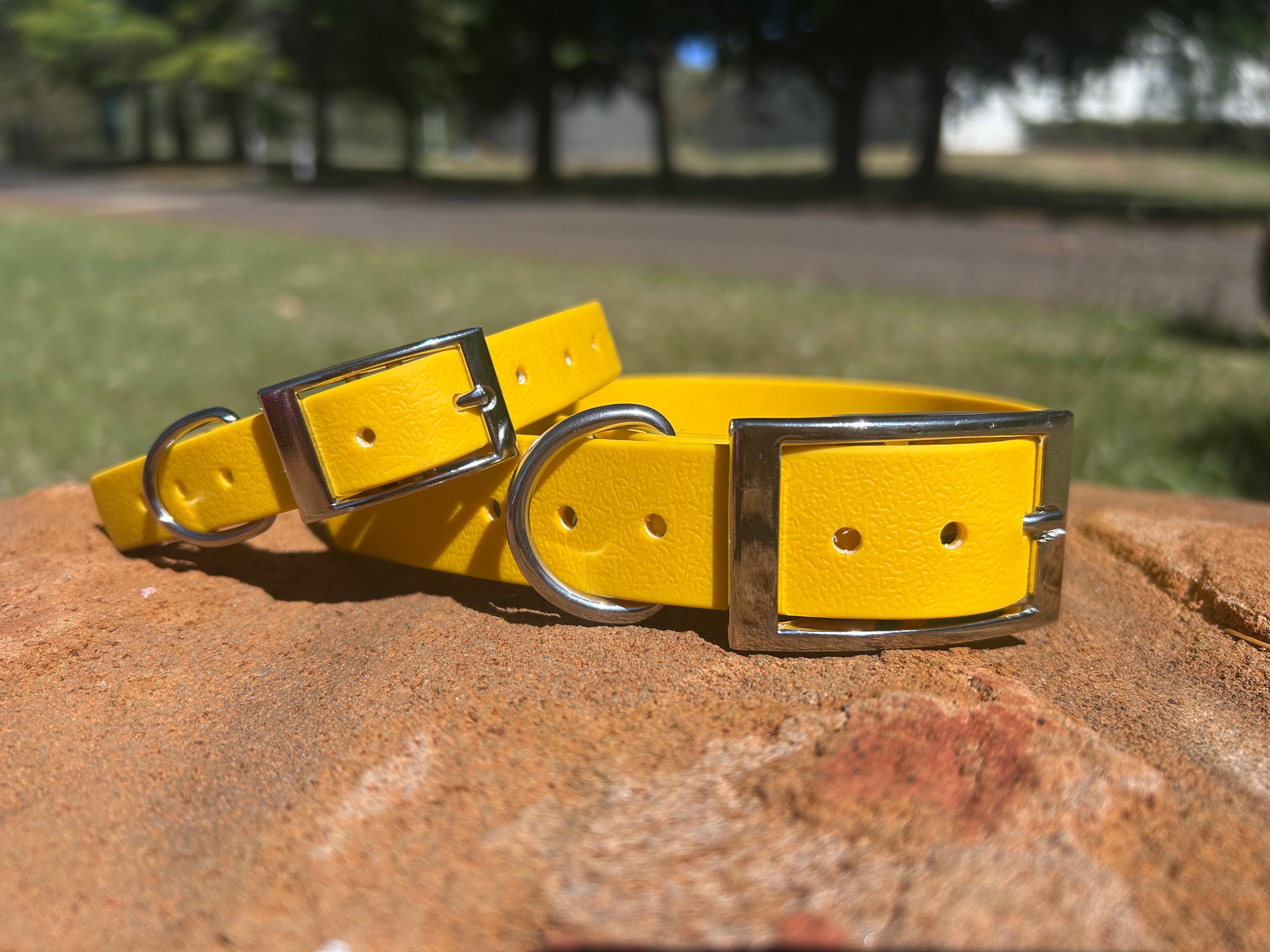 DOG PET COLLAR WATERPROOF BRIGHT STRONG