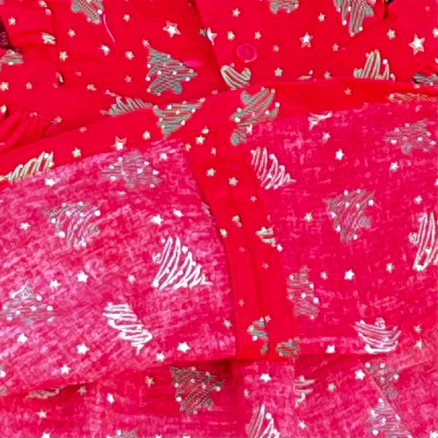 Handmade Christmas dress | Christmas trees | size 0