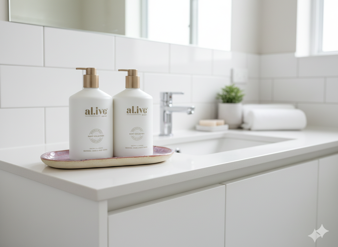 Pink Crystal Ceramic Oblong Vanity Tray | Handmade in Brisbane