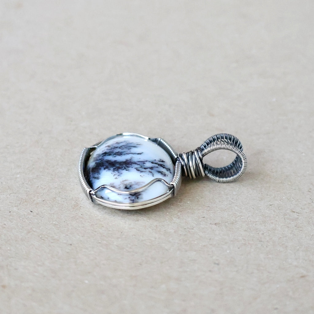Handcrafted Dendritic Opalite Pendant - Nature’s Gift