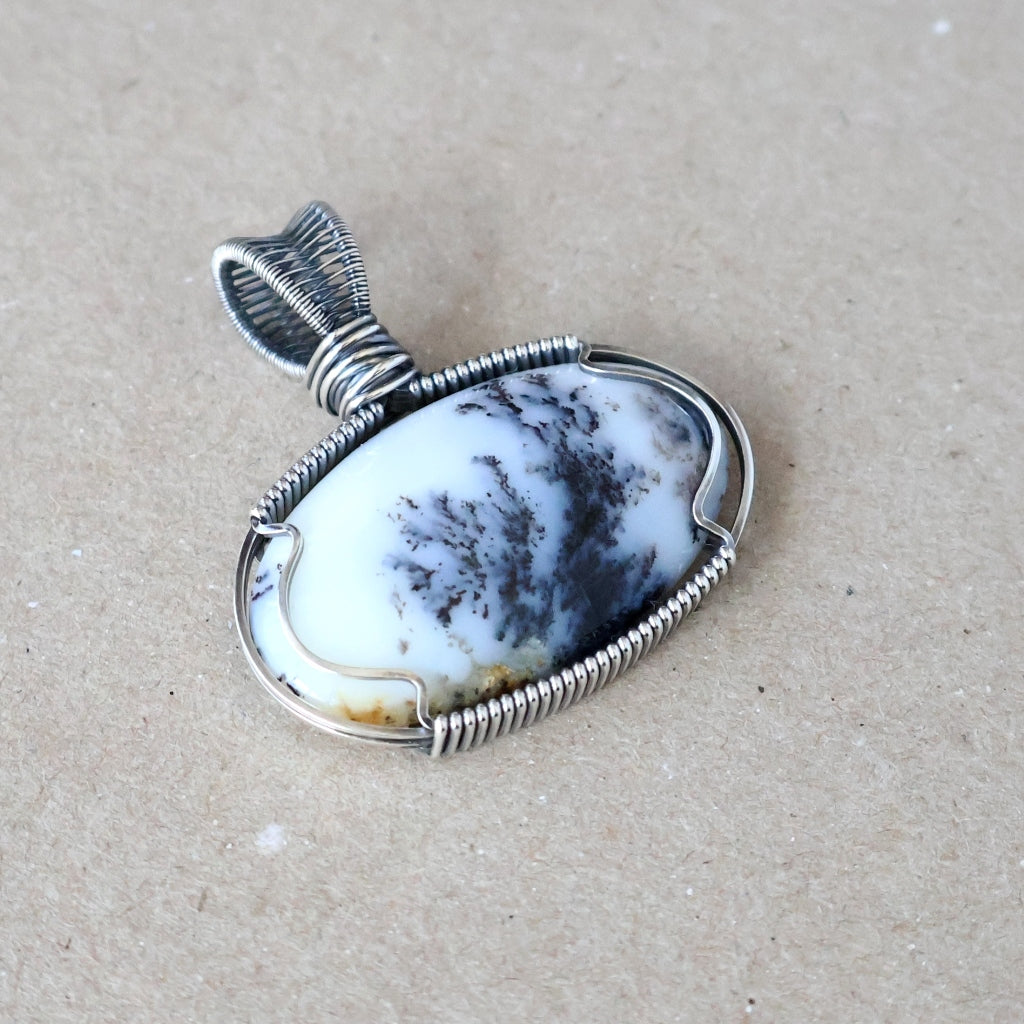 Handcrafted Dendritic Opalite Pendant - Nature’s Gift