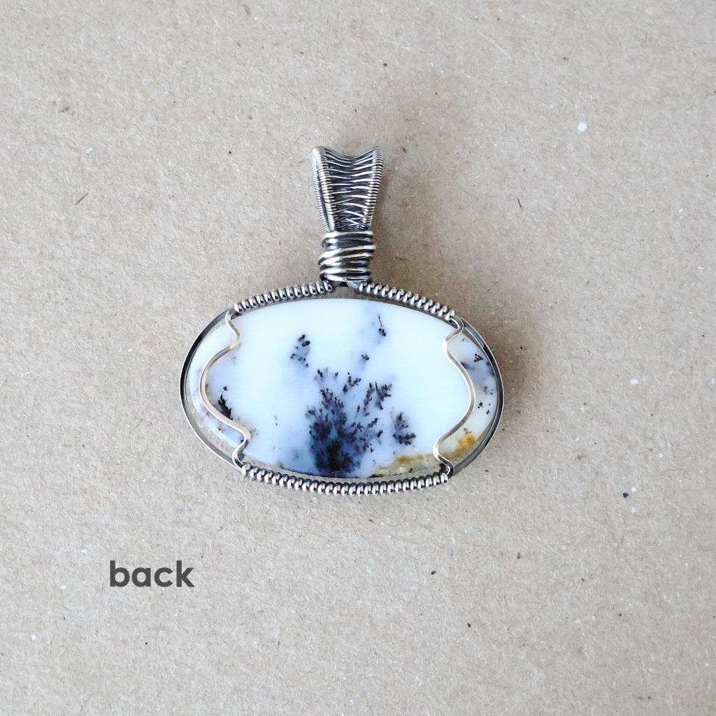 Handcrafted Dendritic Opalite Pendant - Nature’s Gift