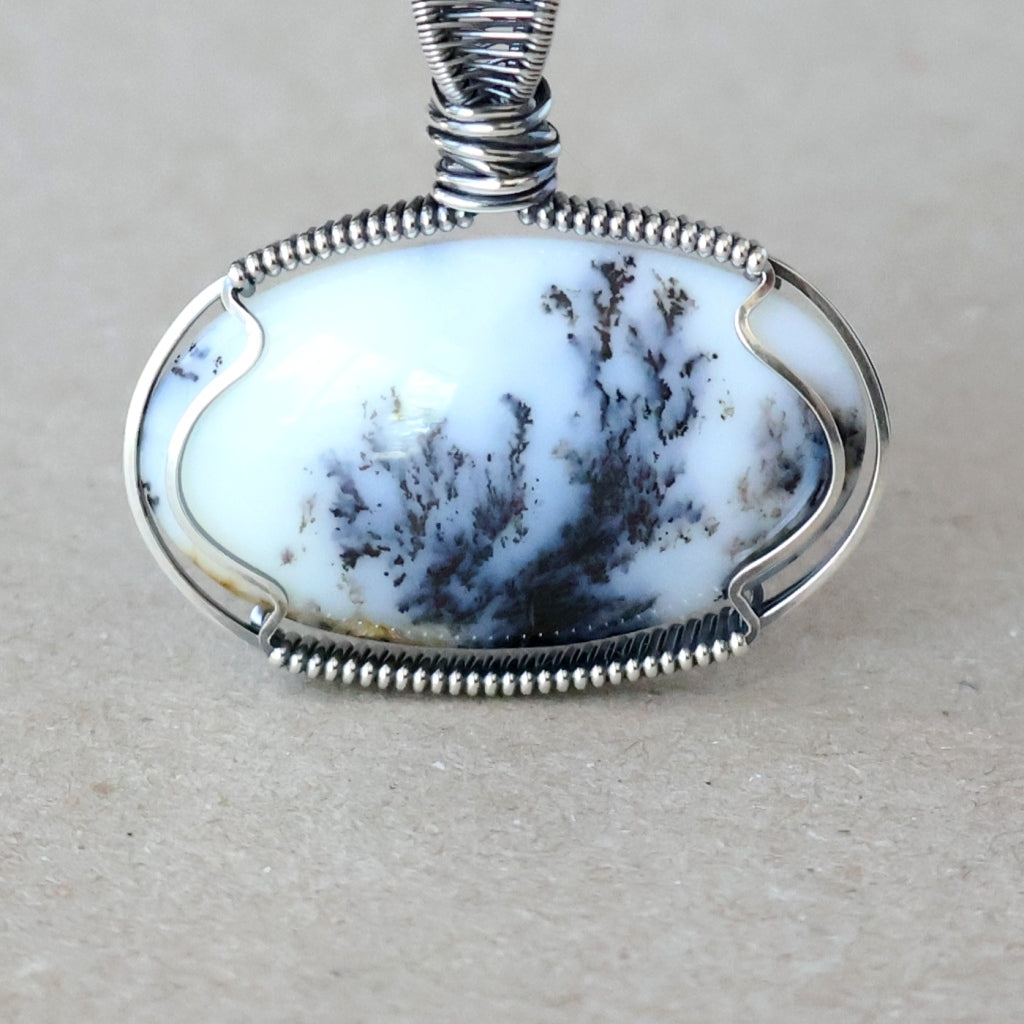 Handcrafted Dendritic Opalite Pendant - Nature’s Gift