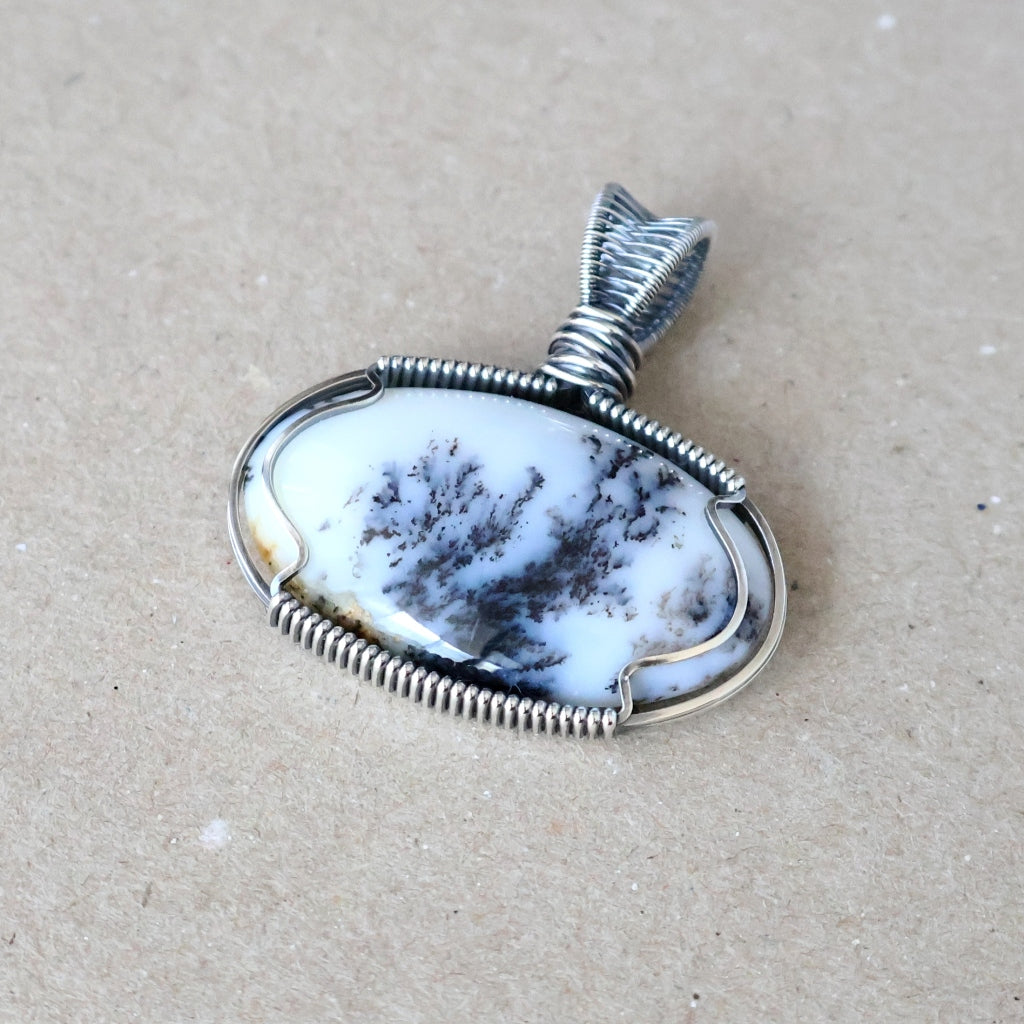 Handcrafted Dendritic Opalite Pendant - Nature’s Gift