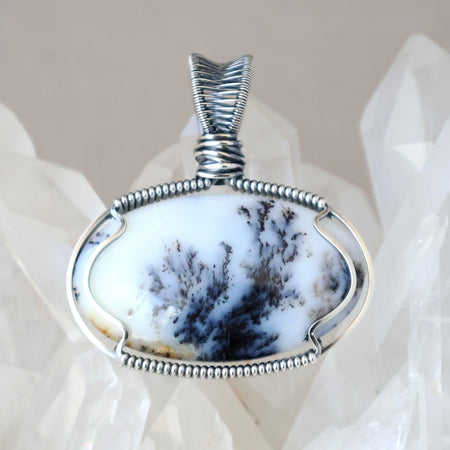 Handcrafted Dendritic Opalite Pendant - Nature’s Gift