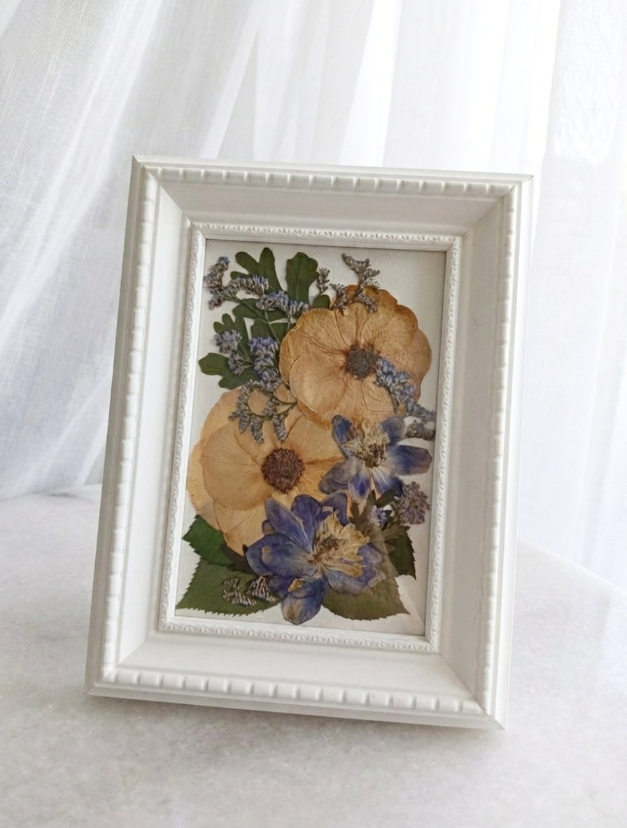 Rustic Rose | Pressed Flower Handmade Card