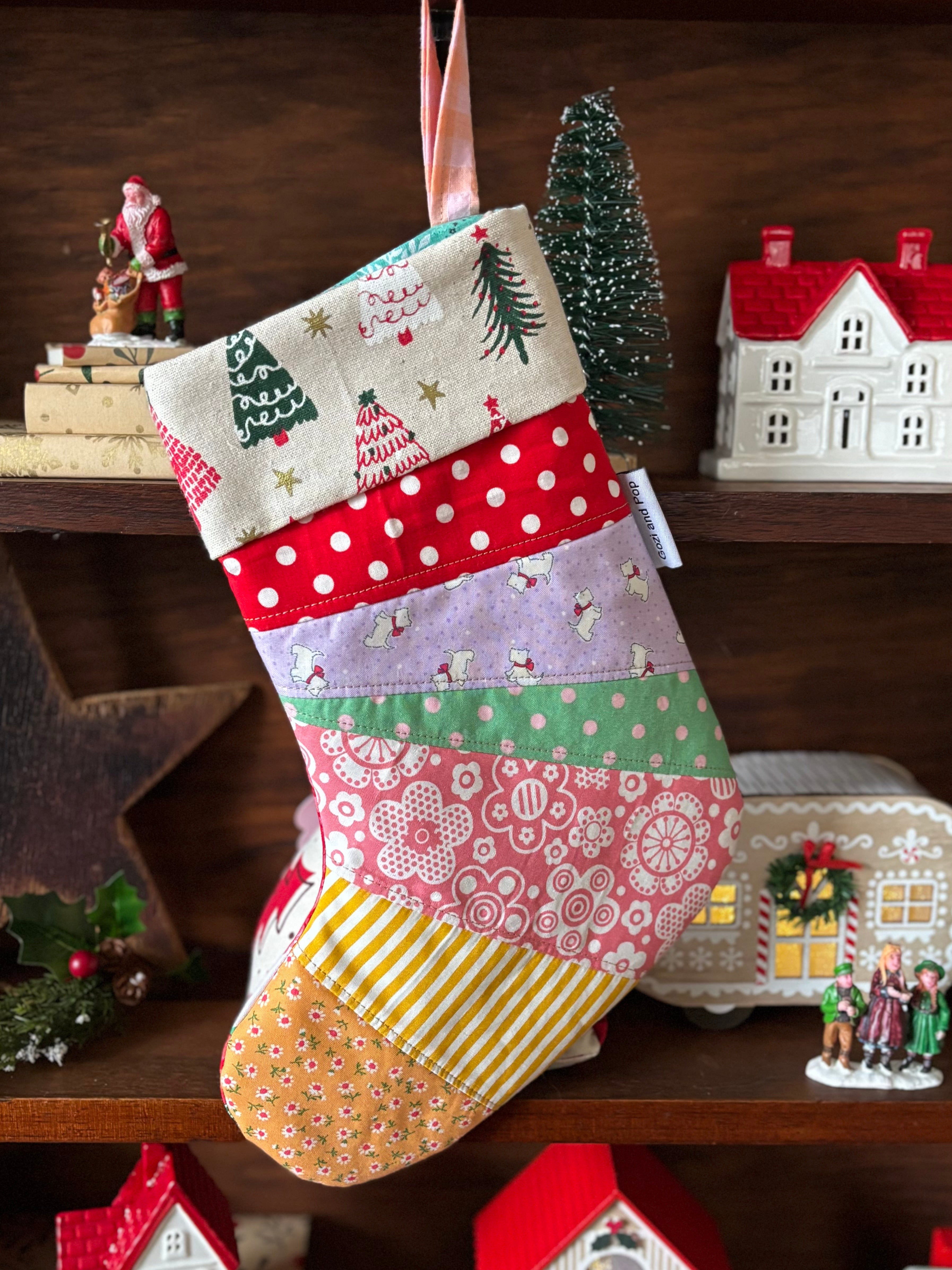 Christmas Santa Stocking Small Size