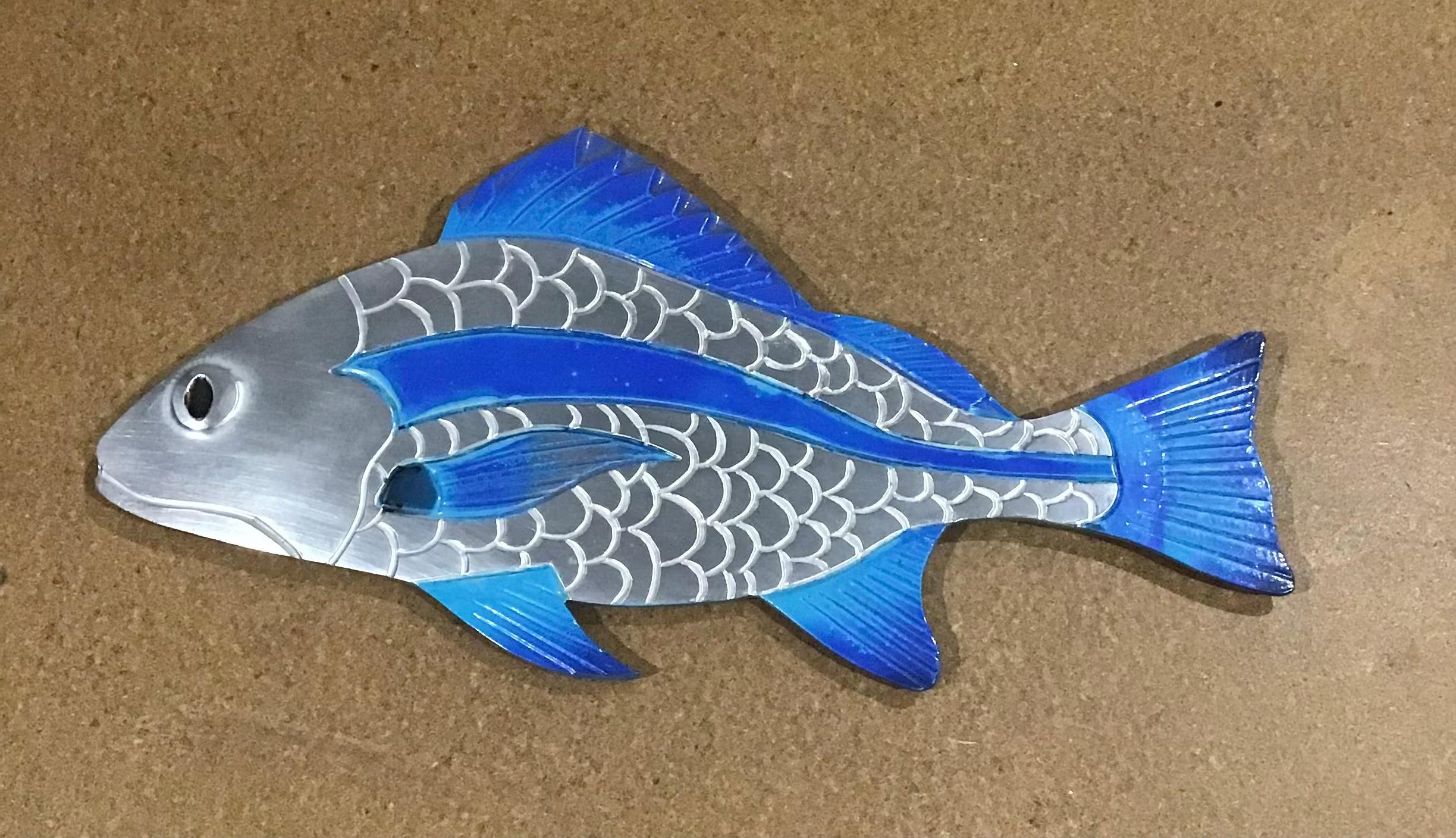 Father’s Day gift . Handmade metal fish wall hanging