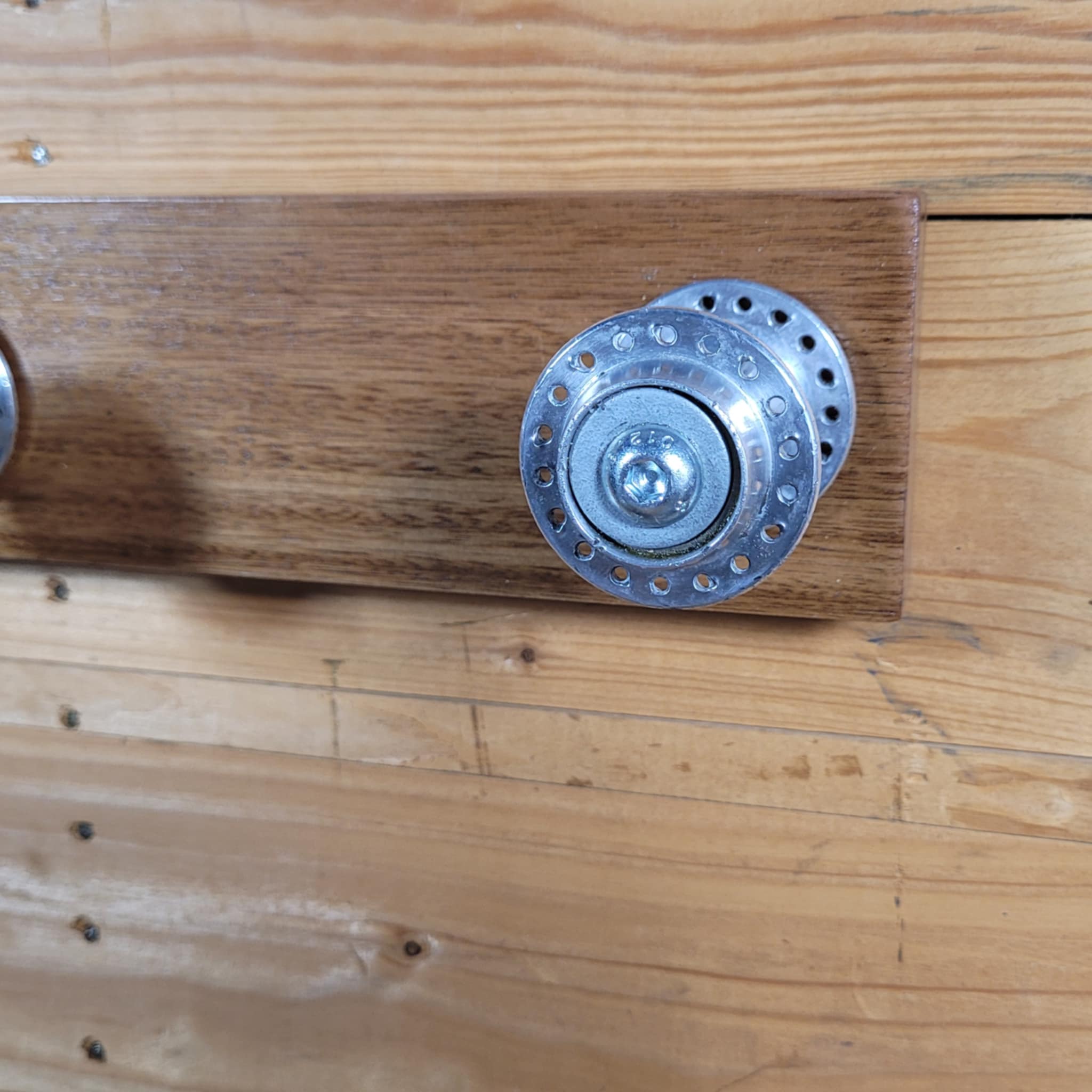 Bespoke 4 Wheel Hub Helmet Coat hat rack