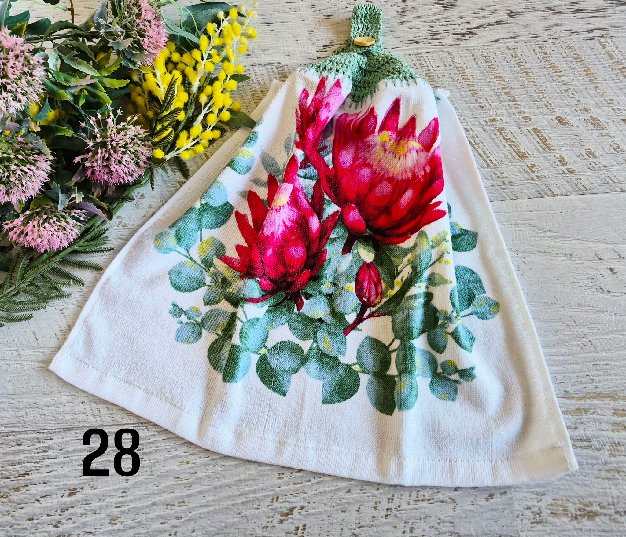 Kitchen Hand Towel | Hanging | Cotton | SINGLE LAYER - 9 Styles - 28-36