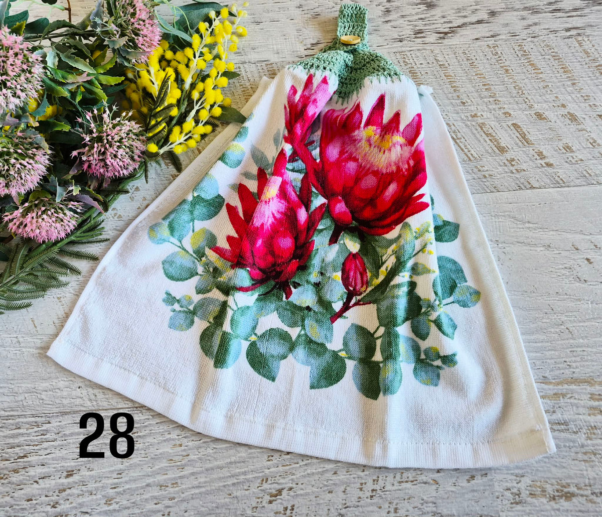 Kitchen Hand Towel | Hanging | Cotton | SINGLE LAYER - 9 Styles - 28-36