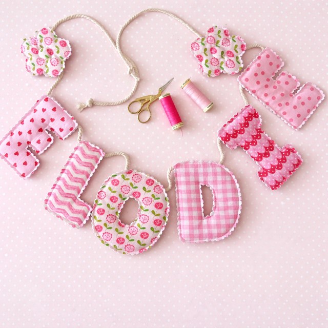 Personalised Handmade Bunting – Custom Name Banner