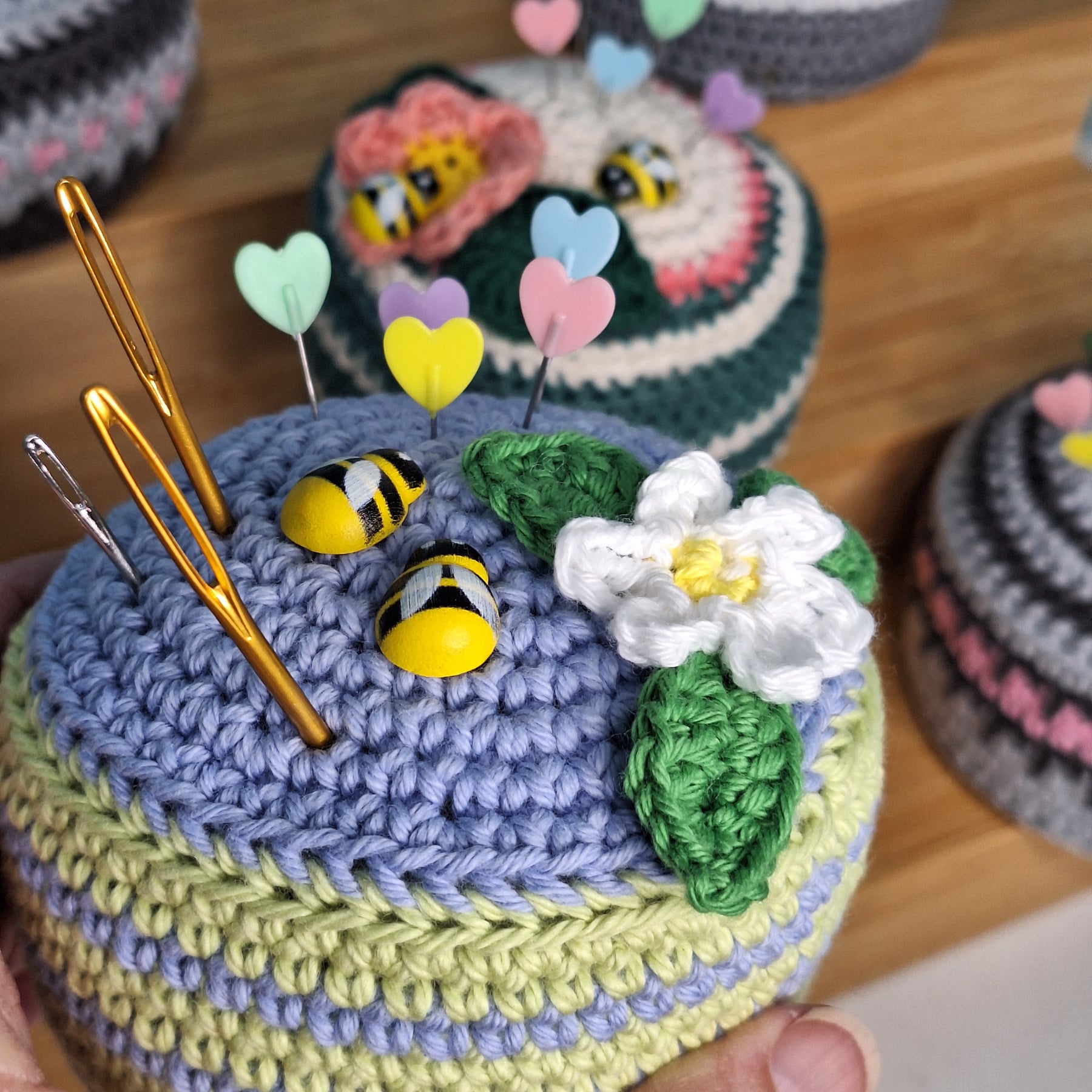Heirloom  Handmade Crocheted Pin Cushion
