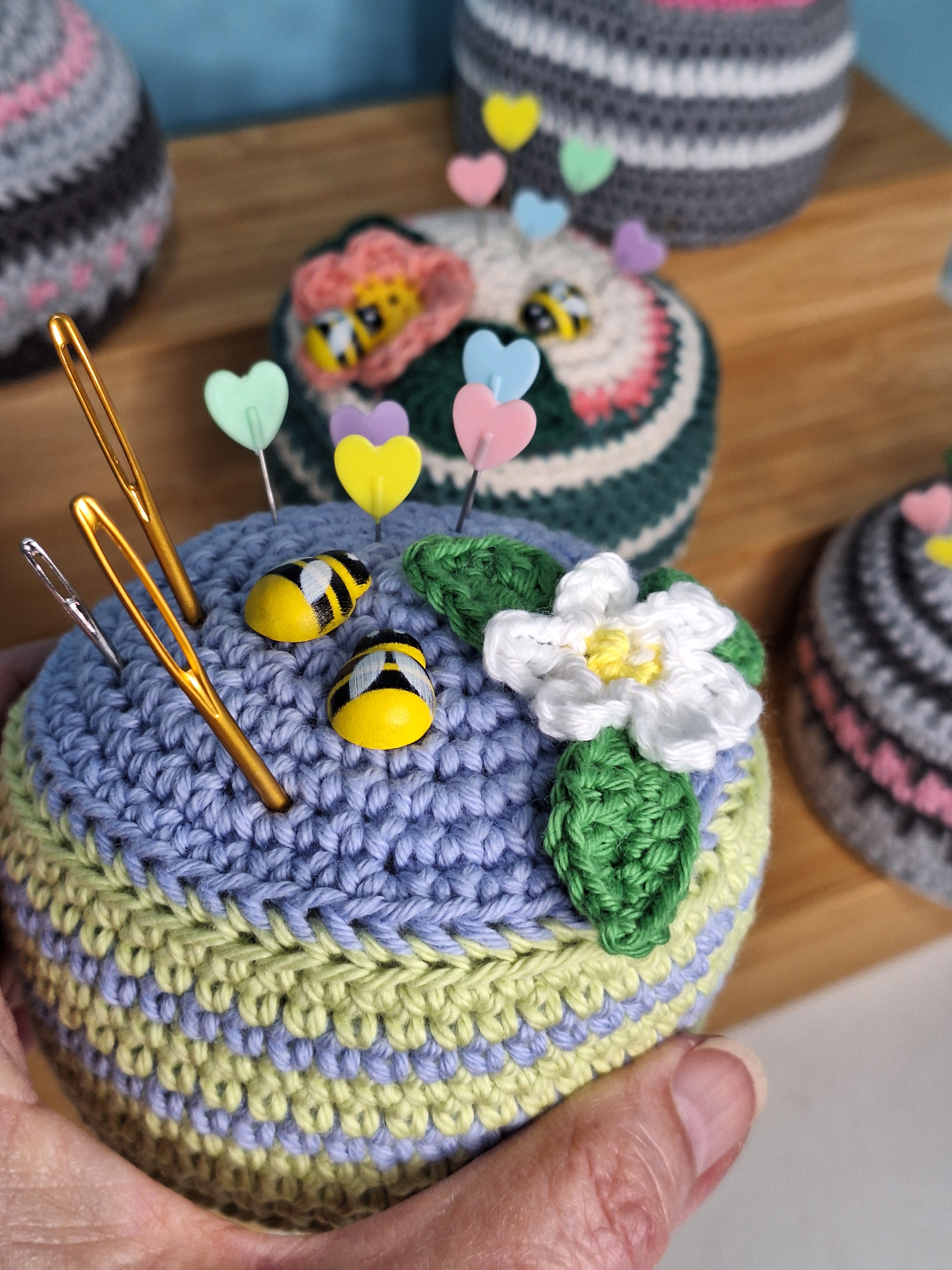 Heirloom  Handmade Crocheted Pin Cushion
