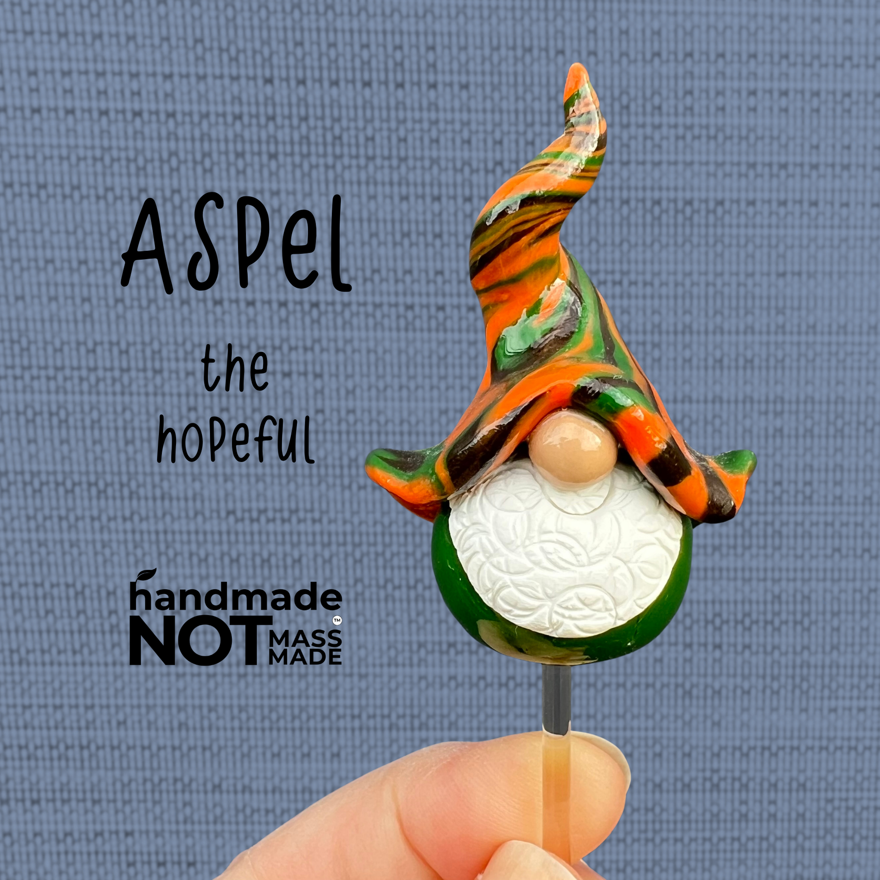 Whimsical gnome trio - Hendrick, Aspel & Dot