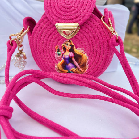 Handmade Pink Princess Crossbody Bag