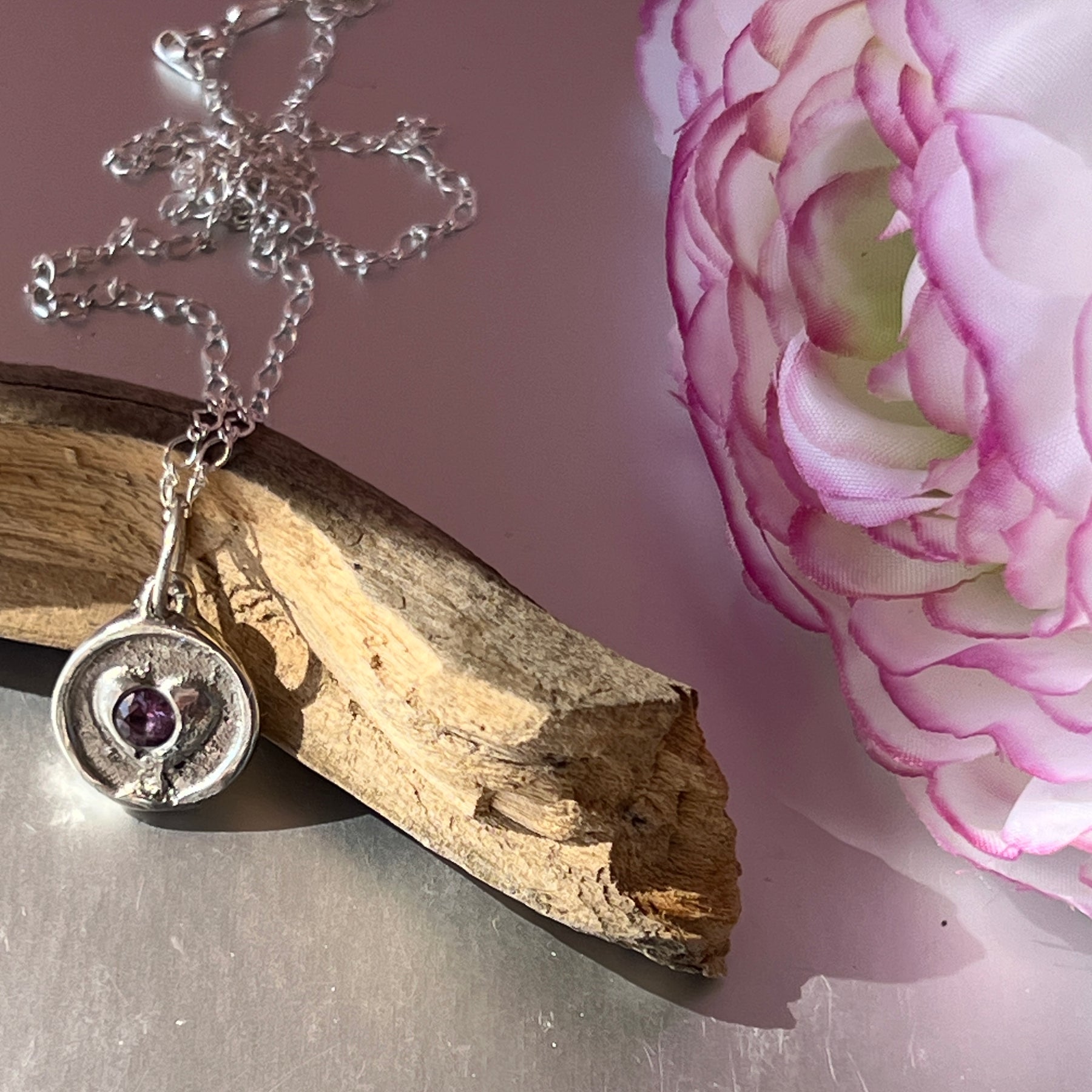 “My Heart” - Amethyst Pendant