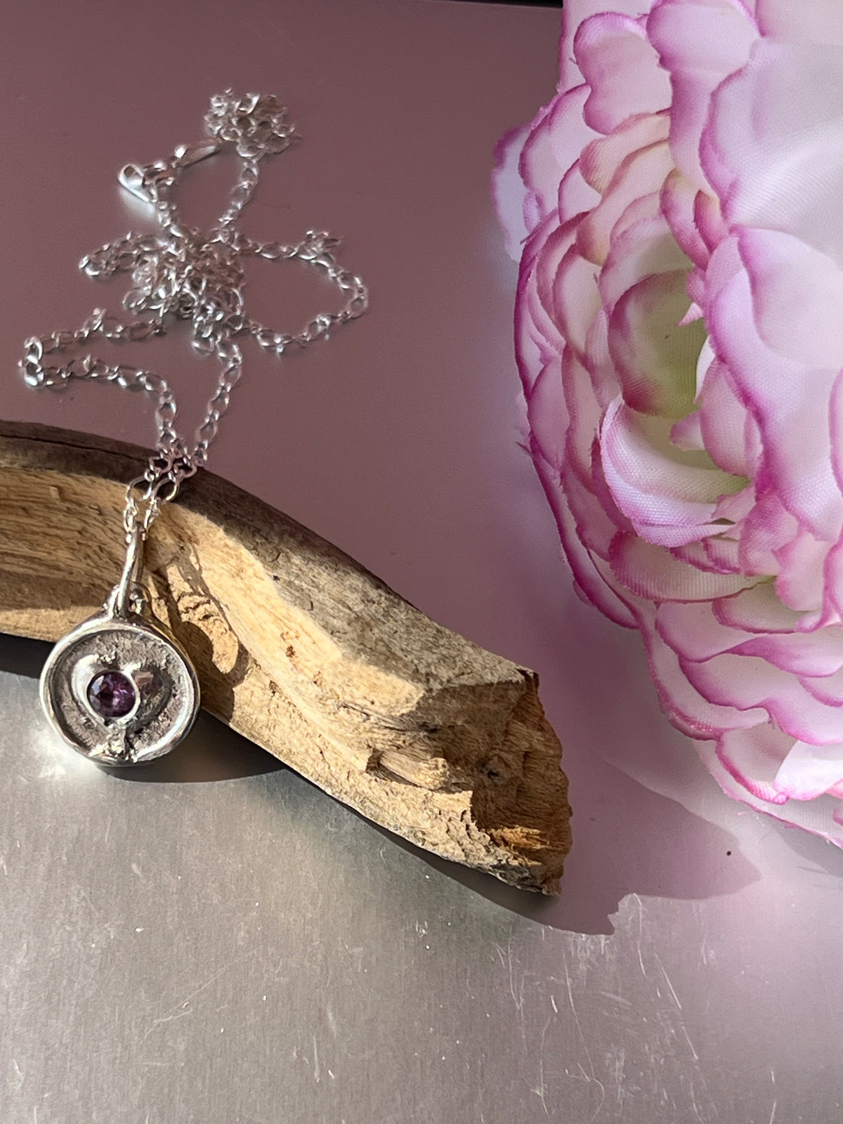 “My Heart” - Amethyst Pendant