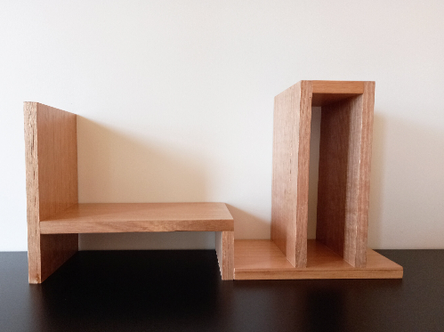 Large Adjustable Tasmanian Oak Desktop Shelf and Organiser