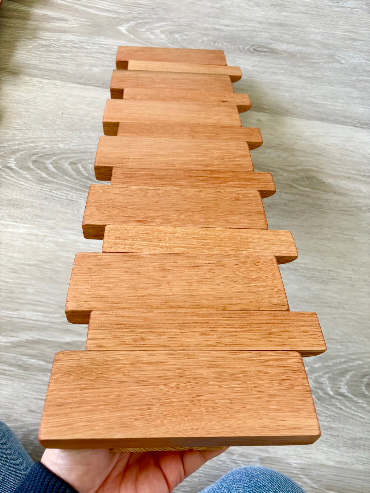 No.2 Tasmanian oak Piano style Coatrack
