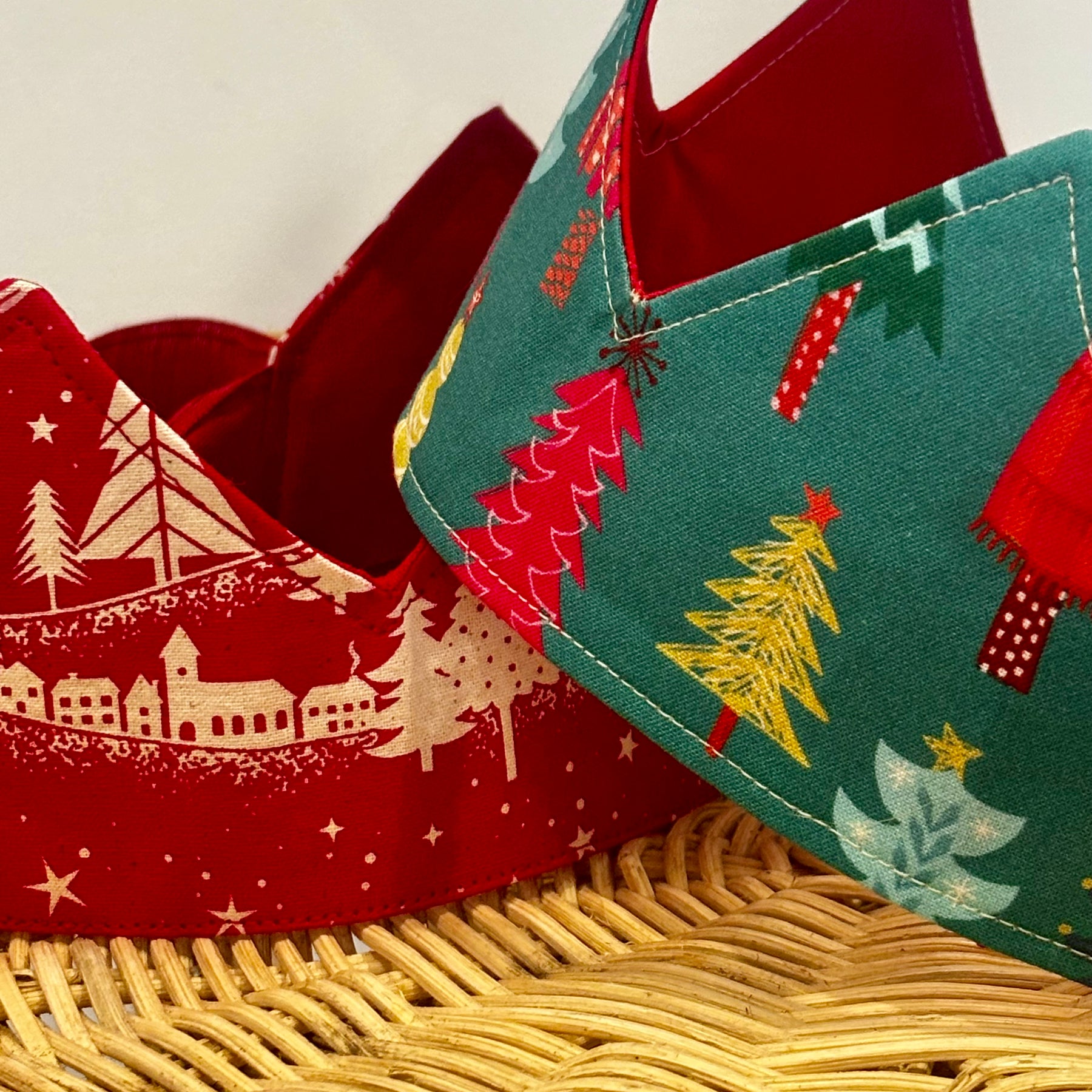 Fabric double sided Christmas Crown sustainability