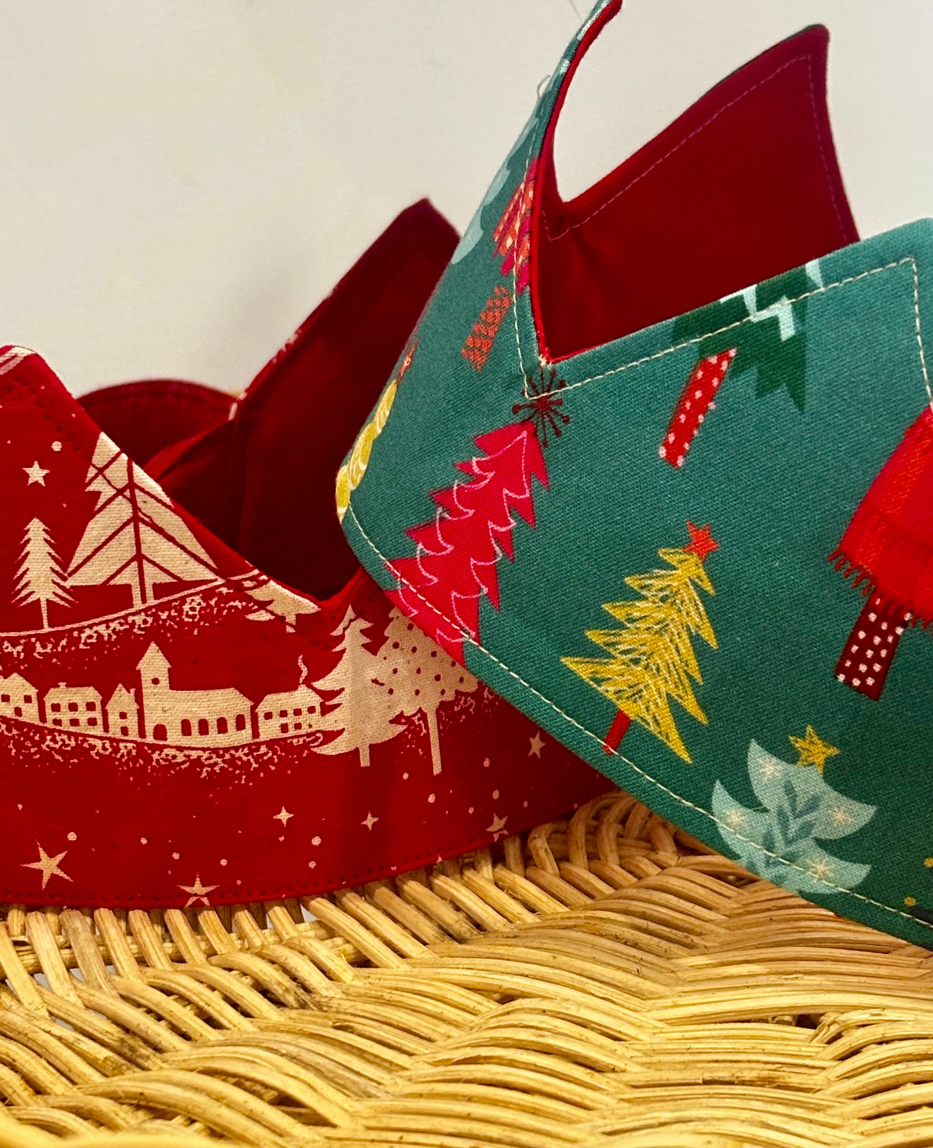 Fabric double sided Christmas Crown sustainability