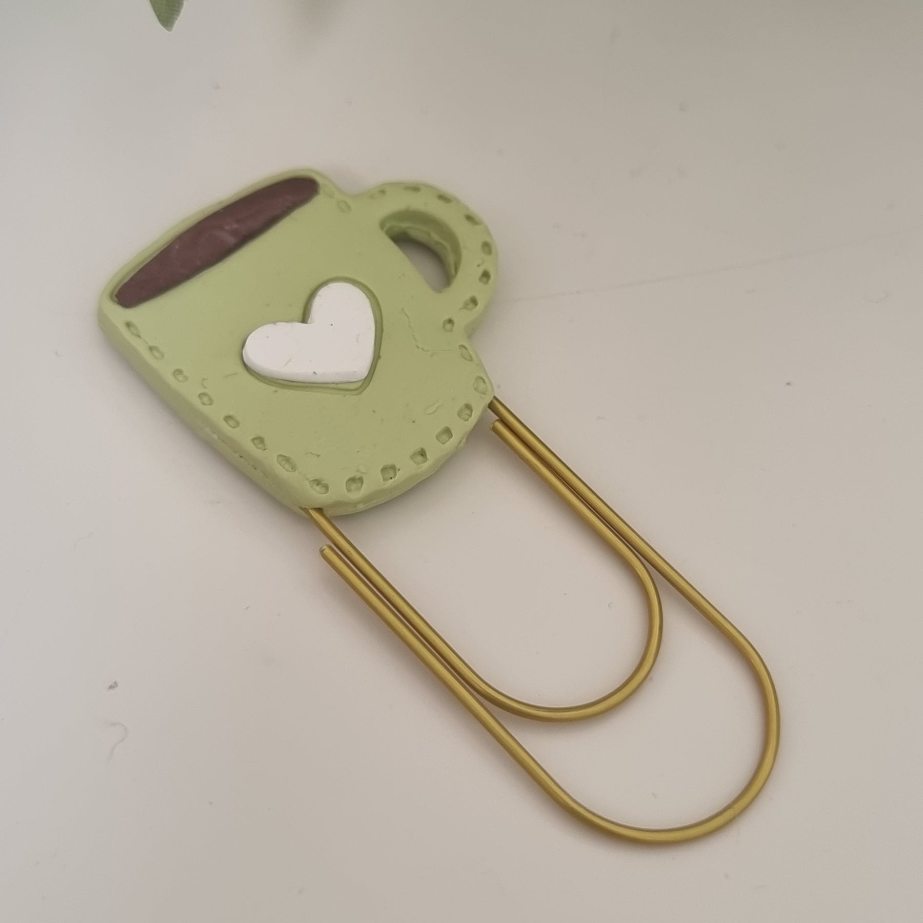 Coffee Mug Paper Clip Book Mark