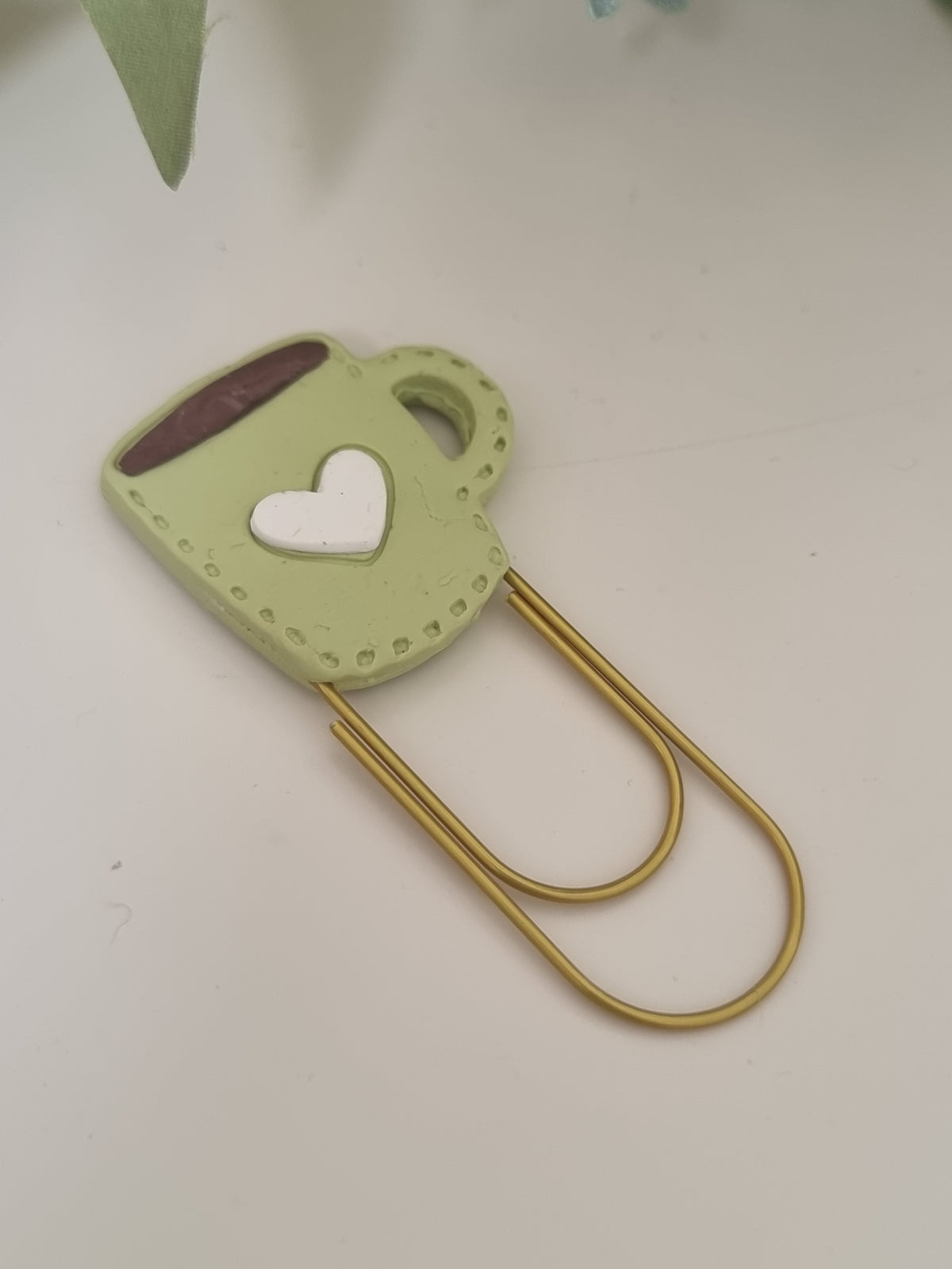 Coffee Mug Paper Clip Book Mark
