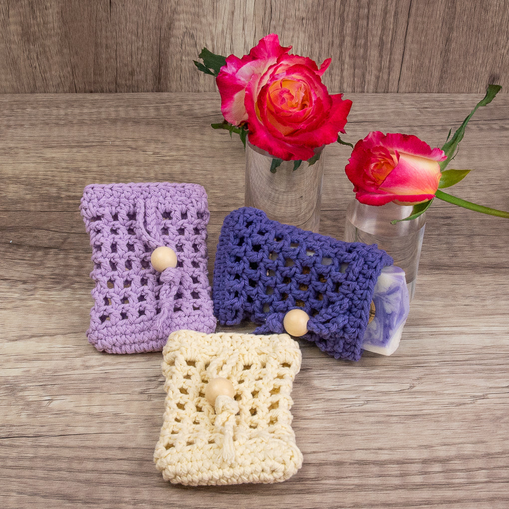 Soap Saver Sets - Bathroom Washer Alternatives - Set of Three with Soap