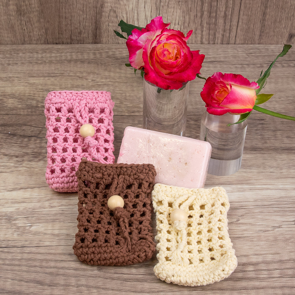 Soap Saver Sets - Bathroom Washer Alternatives - Set of Three with Soap