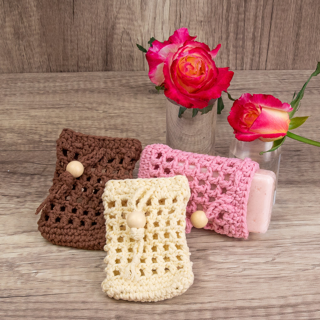 Soap Saver Sets - Bathroom Washer Alternatives - Set of Three with Soap