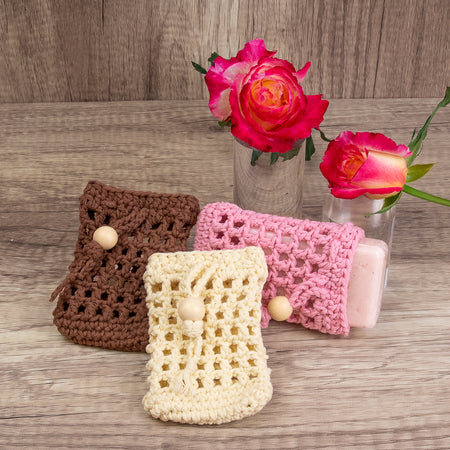Soap Saver Sets - Bathroom Washer Alternatives - Set of Three with Soap