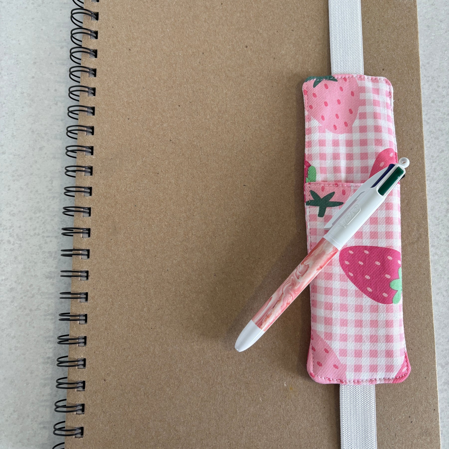 Book Lover-  Handmade Fabric & Pen Holder Bookmarks