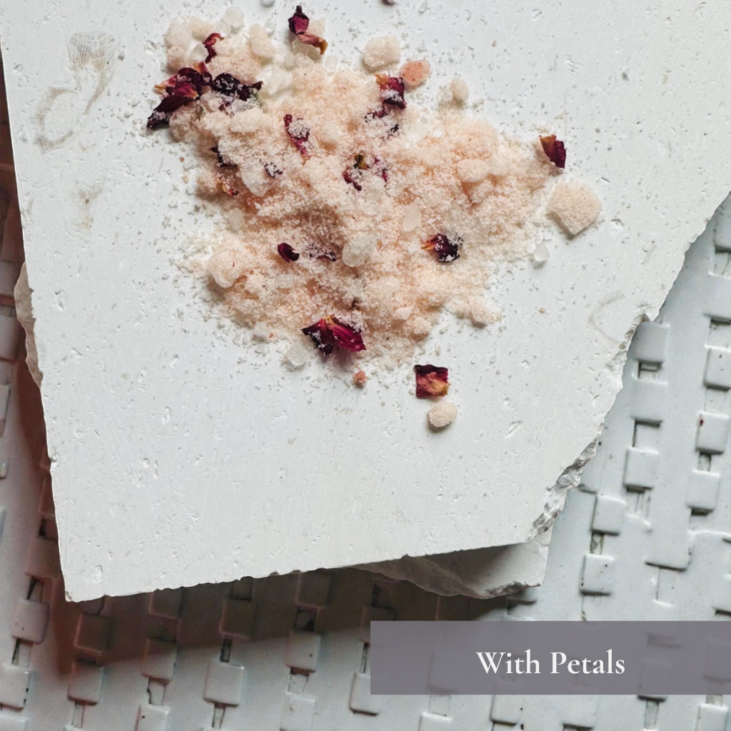 Rose Aura Bath Salt | Rose Geranium Botanical Mineral Bath Soak