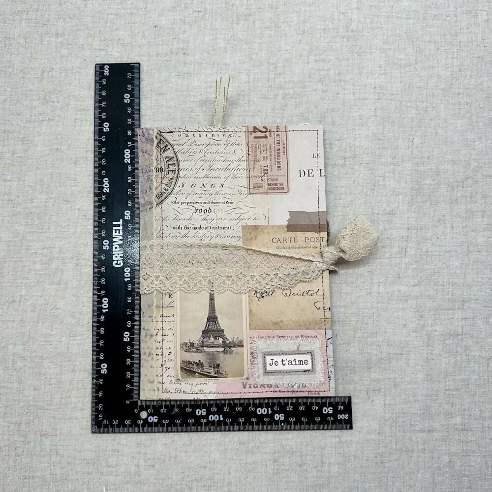 French Themed Handmade A5 Sized Journal