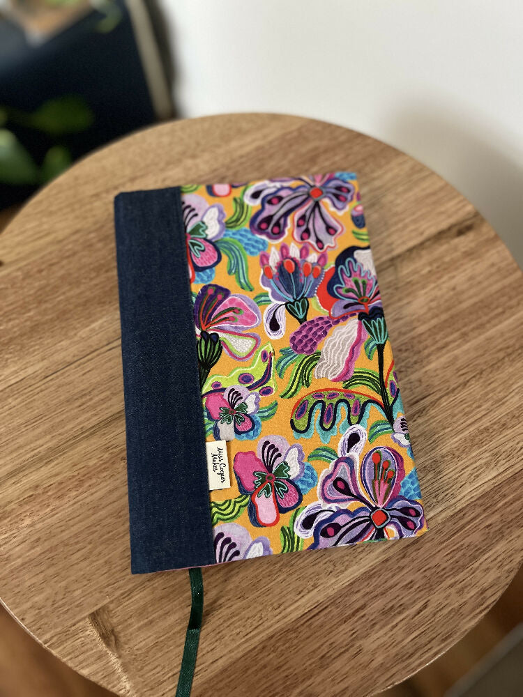 Notebook Cover - Bright Pansies - A5