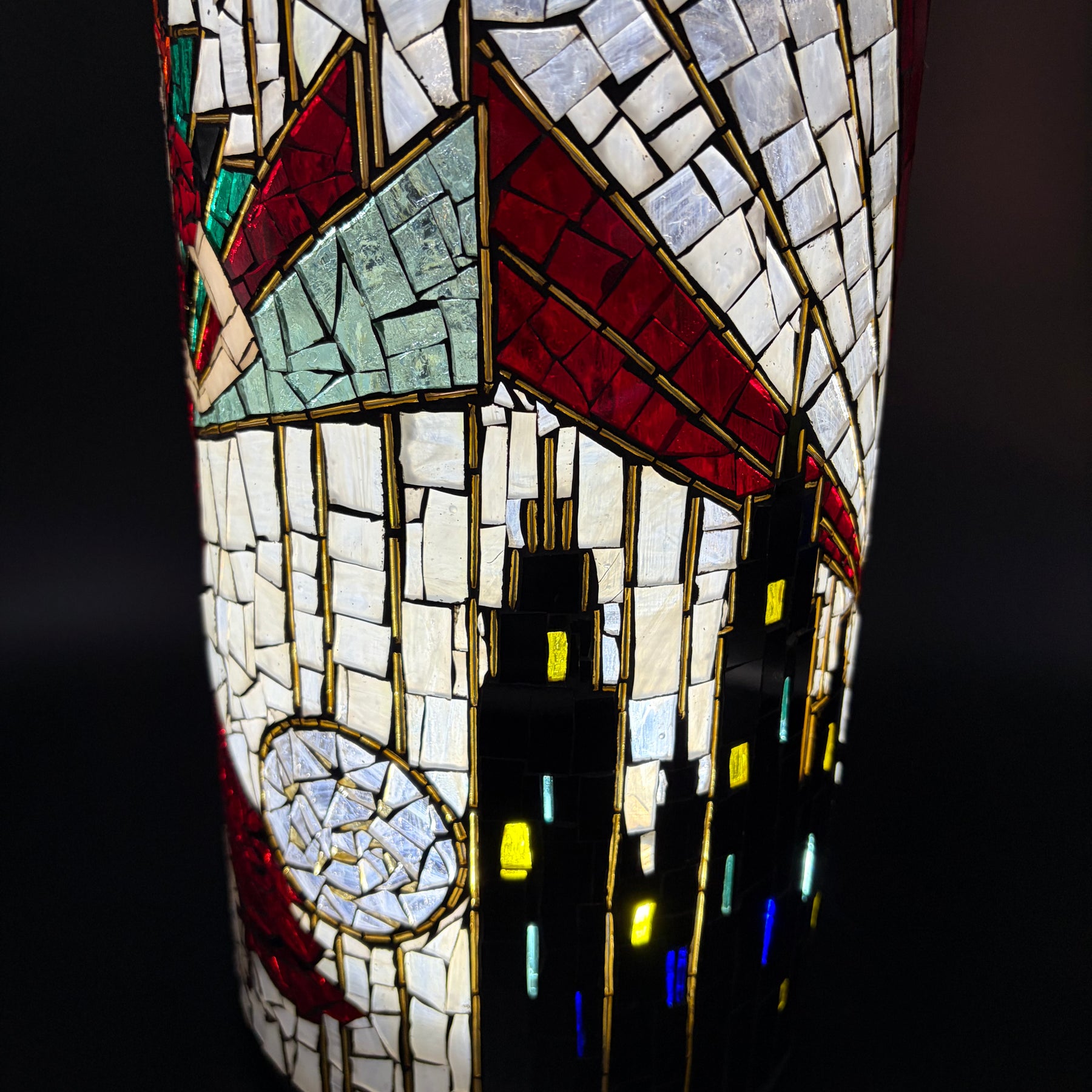 Myrtle – Handmade Art Deco Mosaic Votive