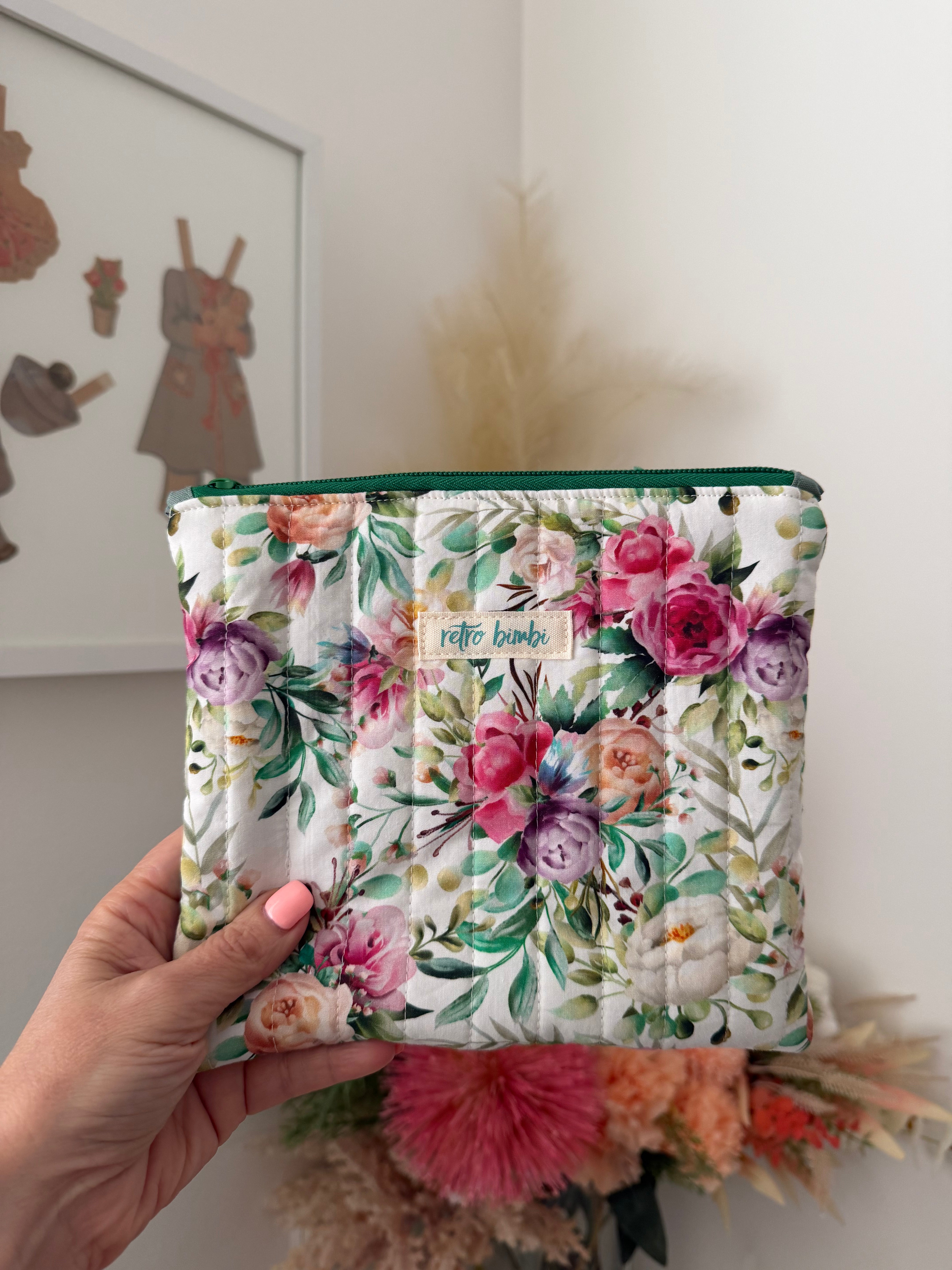 Medium Quilted Pouch - Various Designs